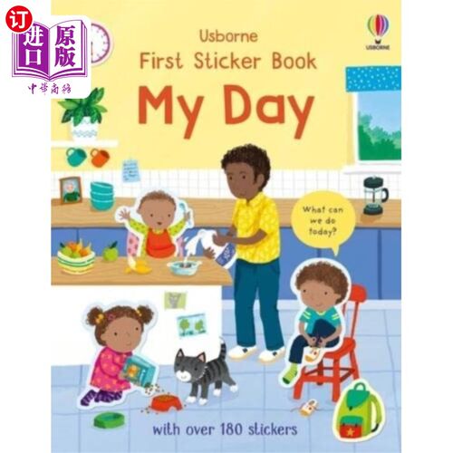 海外直订First Sticker Book My Day 第一本贴纸书我的一天