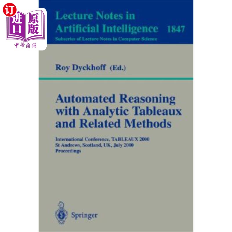 海外直订医药图书Automated Reasoning with Analytic Tableaux and Related Methods: International Co 分析表格和相关方法