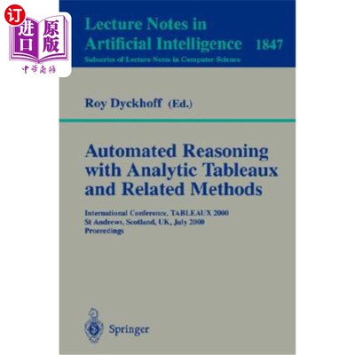 海外直订医药图书Automated Reasoning with Analytic Tableaux and Related Methods: International Co 分析表格和相关方法