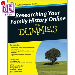 History Online For 海外直订Researching 在线研究你 Family Dummi... 家族史 Your