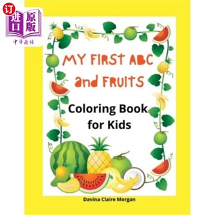 and Coloring kids first ABC coloring Fruits Best 海外直订My book Fist for