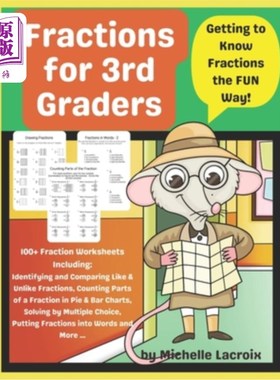 海外直订Fractions for 3rd Graders: Getting to Know Fractions the FUN Way! 三年级的分数：以有趣的方式了解分数！