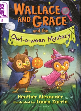 华莱士和格蕾丝 万圣节之谜 Wallace and Grace and the Owl-o-ween Mystery 英文原版 儿童章节书全彩插图 进口【中商原版】