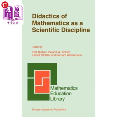 海外直订Didactics of Mathematics as a Scientific Discipline 作为一门科学学科的数学教学法