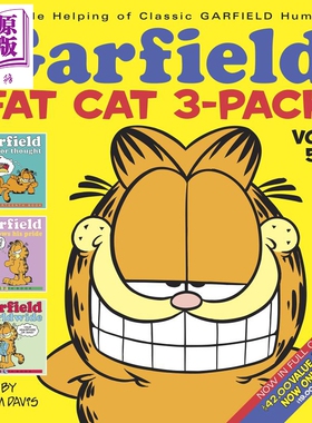 Garfield Fat Cat 3 Pack 5 英文原版 加菲猫漫画三合一合订本5 Jim Davis【中商原版】