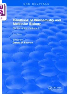 海外直订医药图书Handbook of Biochemistry: Section B Nucleic Acids, Volume II 生物化学手册:第二卷B节核酸