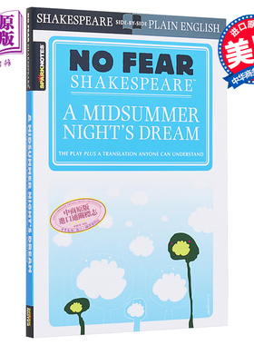 仲夏夜之梦 无惧莎士比亚 英文原版 A Midsummer Night s Dream No Fear Shakespeare William Shakespeare【中商原版】