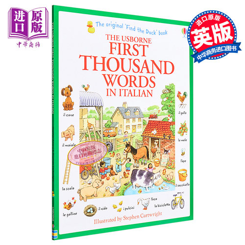 看图识1000意大利语单词 意大利文原版 英文意大利文双语 小语种 First Thousand Words in Italian【中商原版】