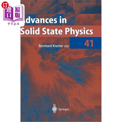海外直订Advances in Solid State Physics 固体物理学进展