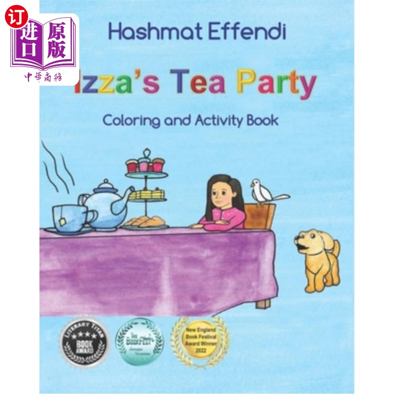 海外直订Izza's Tea Party: Coloring and Activity Book 伊扎的茶会:涂色和活动书