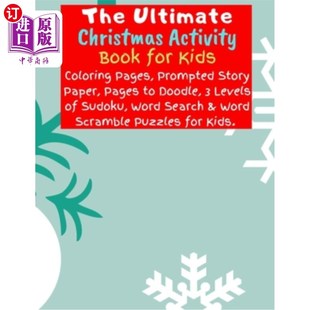 Activity Book for 海外直订The 给孩子们 Christmas Kids 终极圣诞活动书 Ultimate
