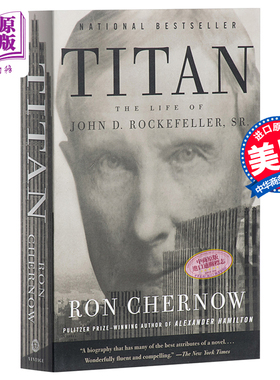 工商巨子 洛克菲勒传 英文原版 【中商原版】 Titan The Life of John D. Rockefeller 可搭 洛克菲勒 38封信