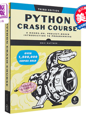 预售 Python编程从入门到实战第3版 英文原版 Python速成班自学编程 Python Crash Course 3rd Edition python编程从入门到实践
