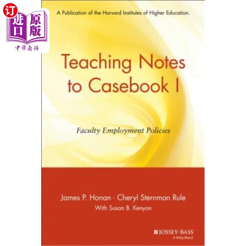 海外直订Teaching Notes to Casebook I: A Guide for Faculty and Administrators 教学笔记I:教师和行政人员指南