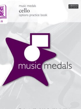 海外直订Music Medals Cello Options Practice Book 音乐奖牌大提琴选项练习书