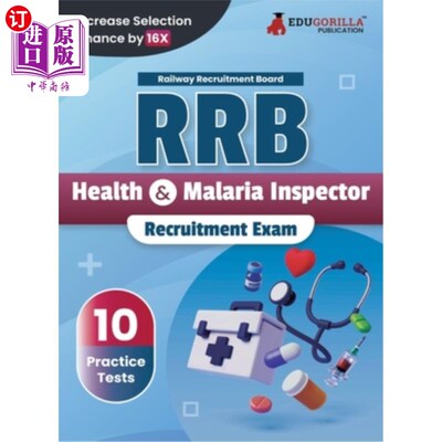 海外直订RRB Health and Malaria Inspector Recruitment Exam Book 2023 (English Edition) Ra RRB卫生和疟疾检查员招聘考