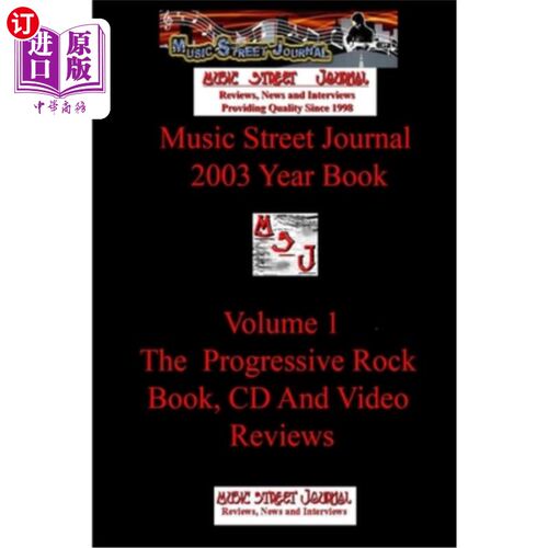 海外直订Music Street Journal: 2003 Year Book: Volume 1 - The Progressive Rock Book, CD a 《音乐街日报》：2003年鉴：
