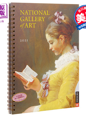 现货 National Gallery of Art 2021 Engagement Calendar 英文原版 美国国家艺术博物馆2021年手账日历【中商原版】