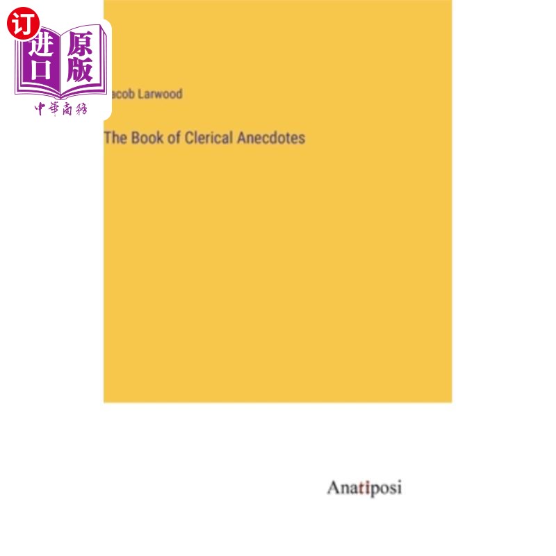 海外直订The Book of Clerical Anecdotes 《牧师轶事》