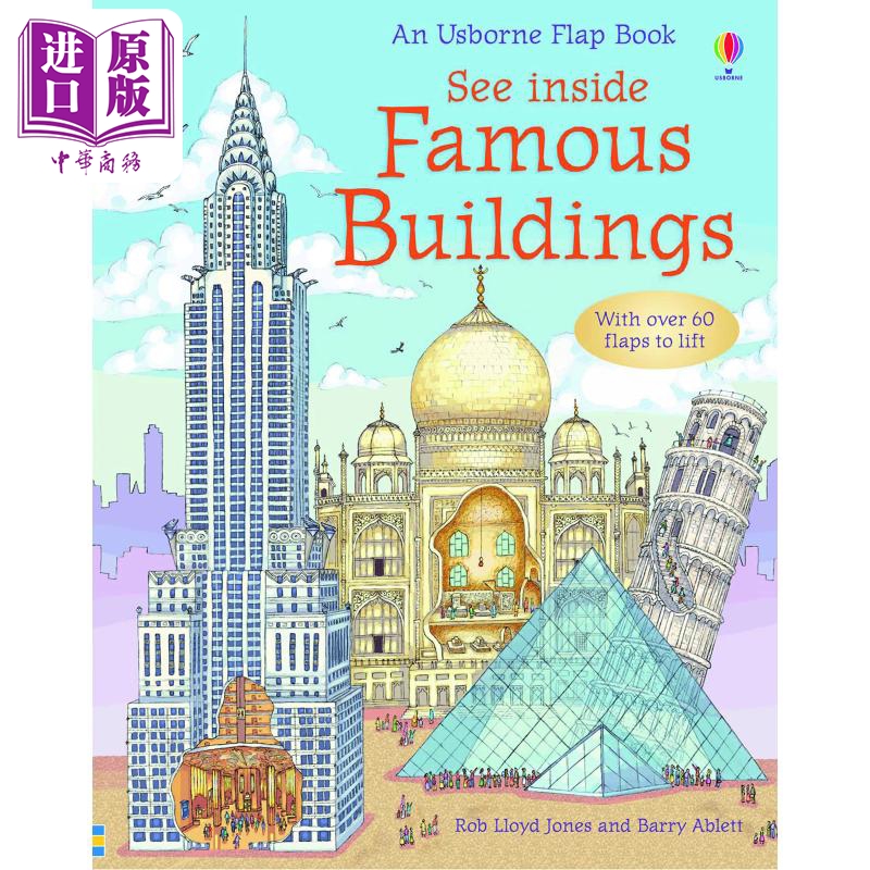 现货 See Inside Famous Buildings 尤斯伯恩看里面系列 著名建筑 英文原版进口 建筑 儿童科普读物 Rob Lloyd Jones【中商原版】 书籍/杂志/报纸 原版其它 原图主图