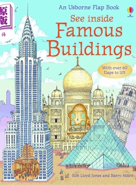 预售 See Inside Famous Buildings 尤斯伯恩看里面系列 著名建筑 英文原版进口 建筑 儿童科普读物 Rob Lloyd Jones【中商原版】