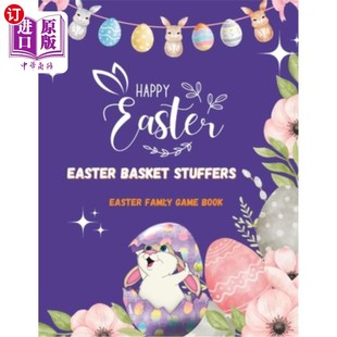 海外直订Happy Easter: Easter Basket Stuffers: Easter Famiy Game Book for Prescholers 复活节快乐:复活节篮子填充物:复