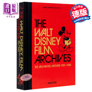 动画电影Taschen40周年纪念版 Film 沃尔特迪斯尼电影档案 1921 进口艺术 Disney Archives 中商原版 The 1968 Walt