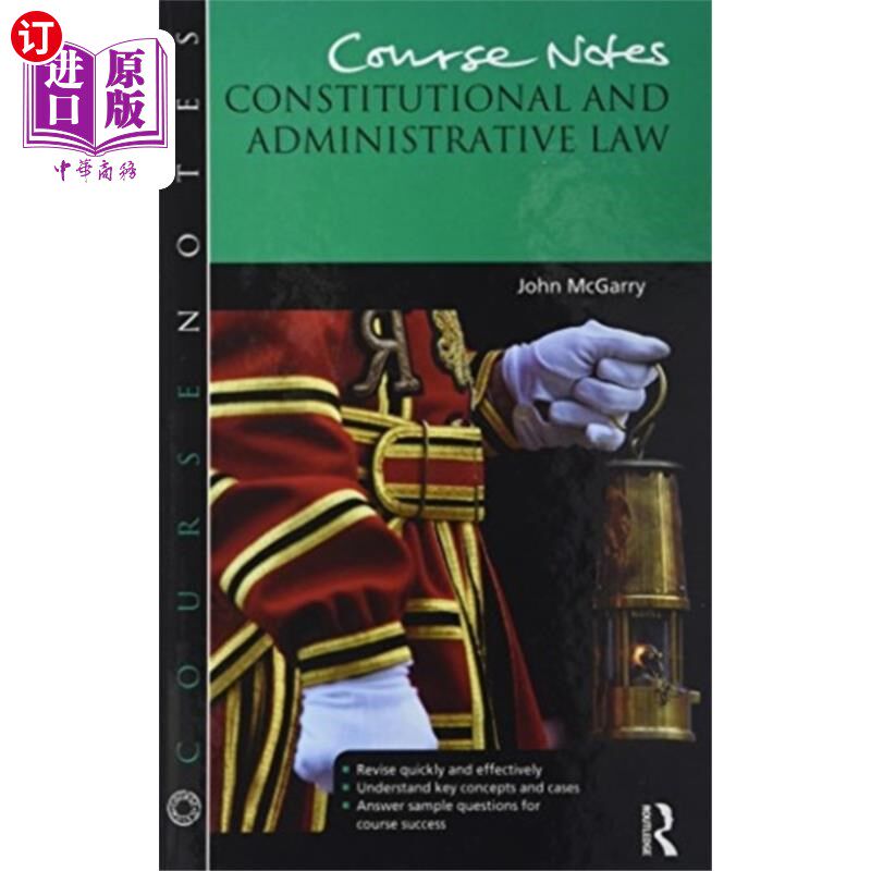海外直订Course Notes: Constitutional and Administrative ... 课程笔记:宪法与行政法