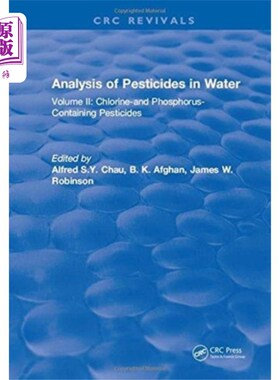 海外直订Analysis of Pesticides in Water 水中农药分析