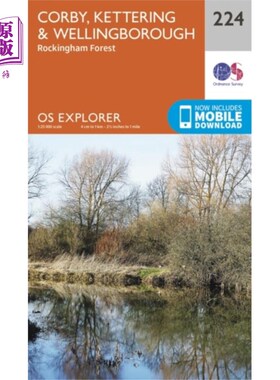 海外直订Corby, Kettering and Wellingborough 科比，凯特林和威灵顿堡