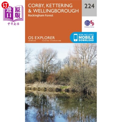 海外直订Corby, Kettering and Wellingborough 科比，凯特林和威灵顿堡