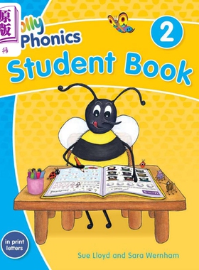 Jolly Phonics Student Book 2 (American English)快乐自然拼读学生用书2（美式英语，彩色版）新版 英文原版【中商原版】