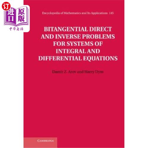 海外直订Bitangential Direct and Inverse Problems for Systems of Integral and Differentia 积分微分方程组的双切线正、