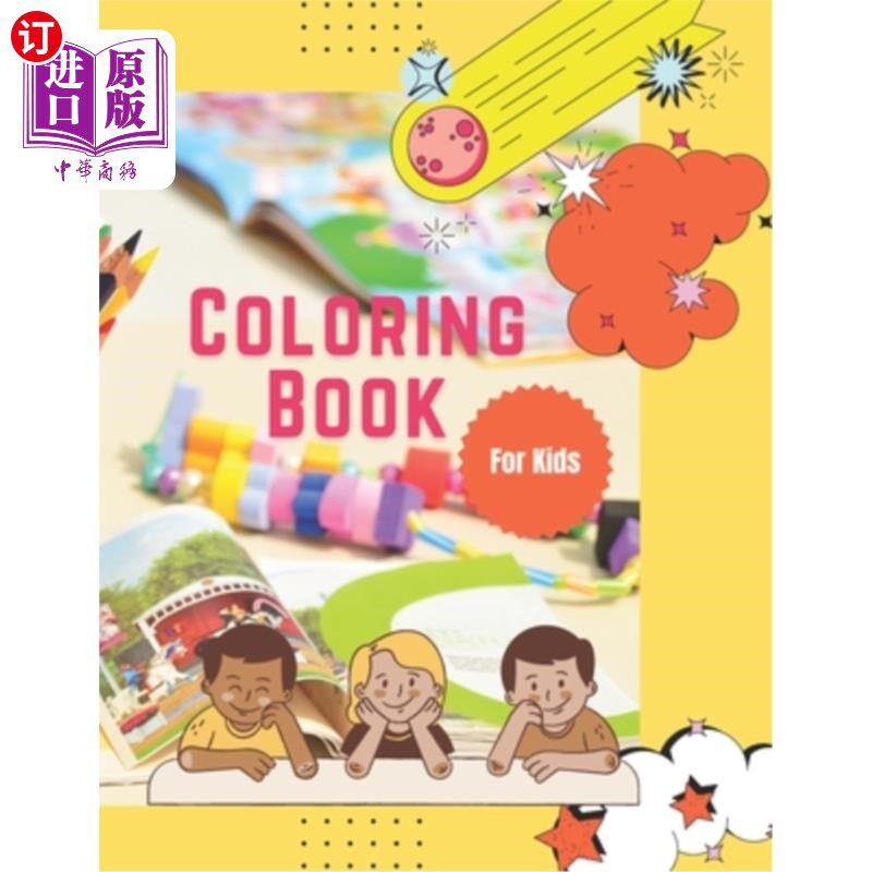 海外直订Coloring Book for kids: Boosting Kids' Creativity with Coloring 儿童涂色书：用涂色提高孩子的创造力
