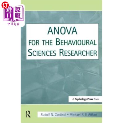 海外直订Anova for the Behavioral Sciences Researcher 行为科学研究者的方差分析
