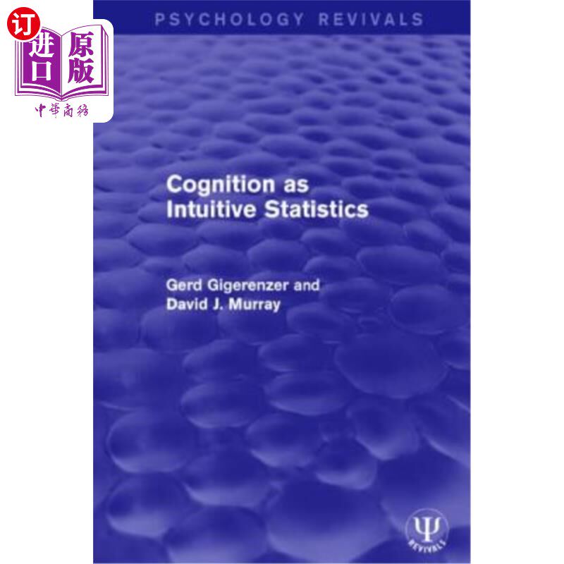 海外直订Cognition as Intuitive Statistics 认知是直观的统计