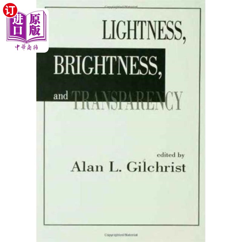 海外直订Lightness, Brightness and Transparency 亮度，亮度和透明度