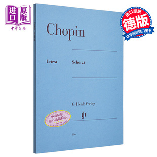 Chopin Scherzi 中商原版 肖邦谐谑曲全集 进口艺术 钢琴独奏带指法 HN886 亨乐原版