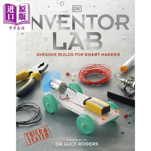 DK STEM Inventor Lab Projects for genius makers DK STEM大课题 发明实验室 英文原版儿童绘本 7到12岁【中商原版】