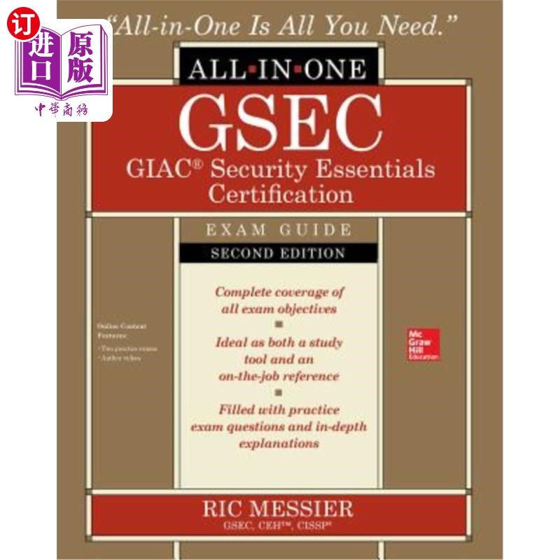 海外直订Gsec Giac Security Essentials Certification All-In-One Exam Guide, Second Editio Gsec Giac安