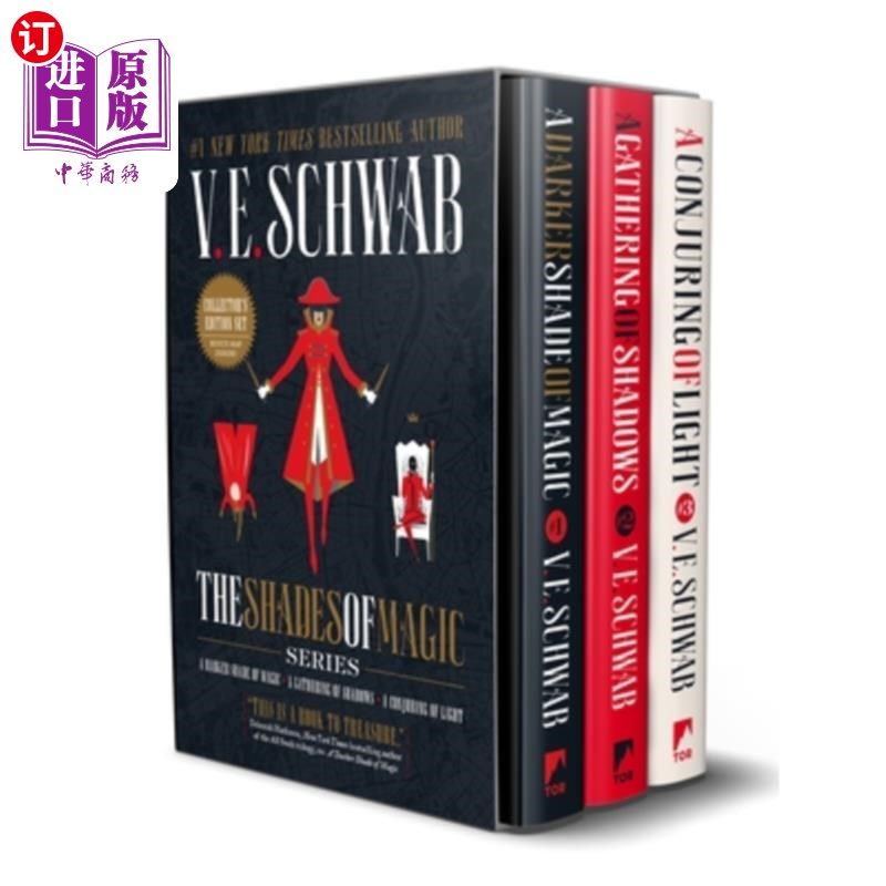 海外直订Shades of Magic Collector's Editions Boxed Set: A Darker Shade of Magic, a Gathe 魔术收藏家版的阴影盒装套装