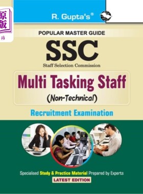海外直订Ssc: Multi Tasking Staff (NonTechnical) Paper I & II Recruitment Exam Guide Ssc：多任务工作人员（非技术性）