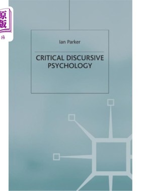 海外直订Critical Discursive Psychology 批判话语心理学