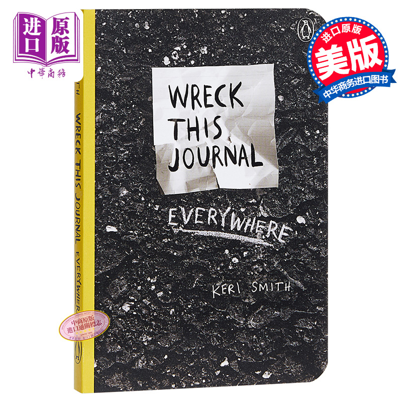 做了这本书 英文 英文原版 Wreck This Journal Everywhere 创新从破坏开始 一本颠覆传统的?【中商原版】