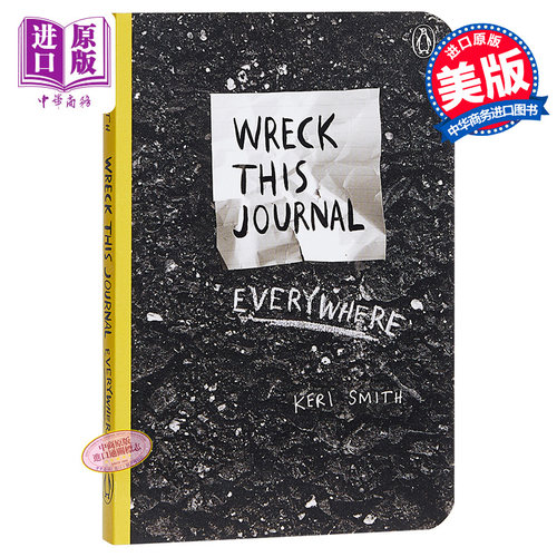 做了这本书 英文 英文原版 Wreck This Journal Everywhere 创新从破坏开始 一本颠覆传统的?【中商原版】