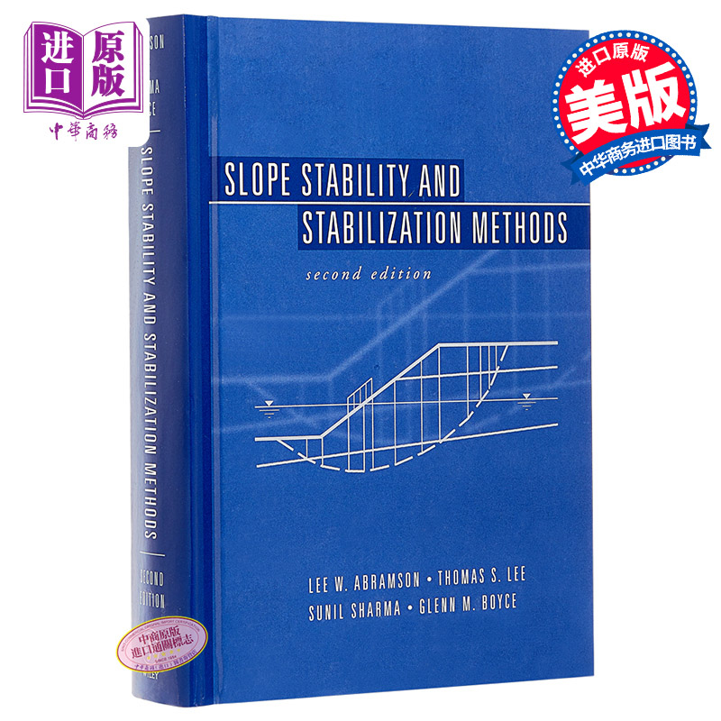 现货 Slope Stability and Stabilization, Second Edition 英文原版 边坡的稳定性和稳定化（第2版） Lee Abramson【中商原版】