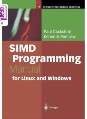 海外直订Simd Programming Manual for Linux and Windows Linux和Windows的Simd编程手册