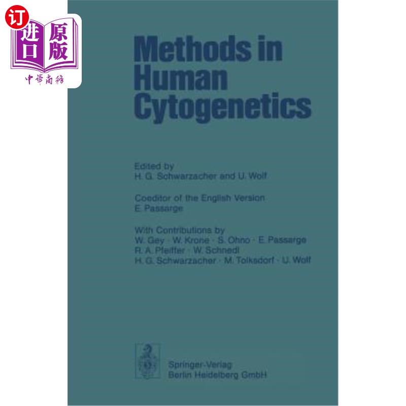 海外直订医药图书Methods in Human Cytogenetics 人类细胞遗传学研究方法