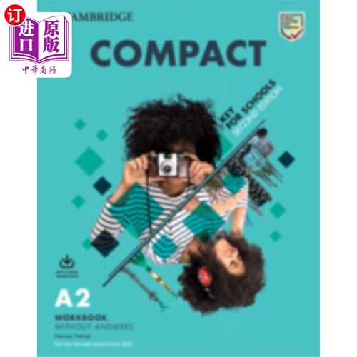 海外直订Compact Key for Schools Workbook without Answers... 紧凑型钥匙学校工作手册没有答案与音频下载