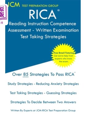 海外直订RICA Reading Instruction Competence Assessment Written Examination - Test Taking RICA阅读教学能力评估笔试-